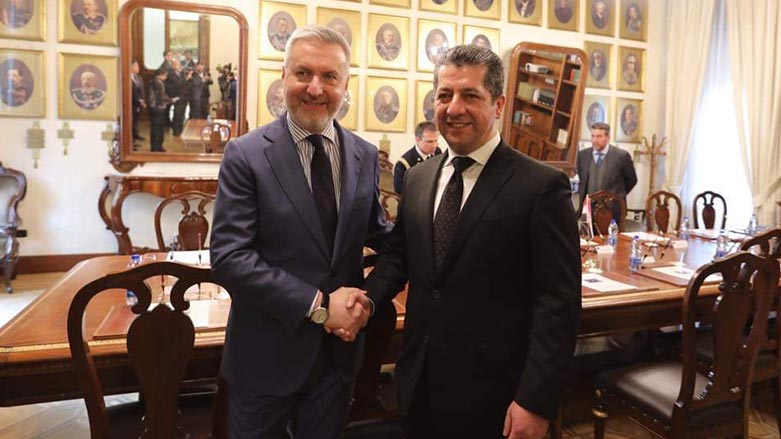 دیدار مسرور بارزانی با وزیر دفاع ایتالیا